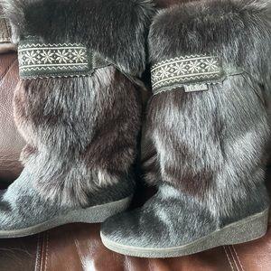 Stunning Tecnica Black Apres Ski Fur Boots 🖤
